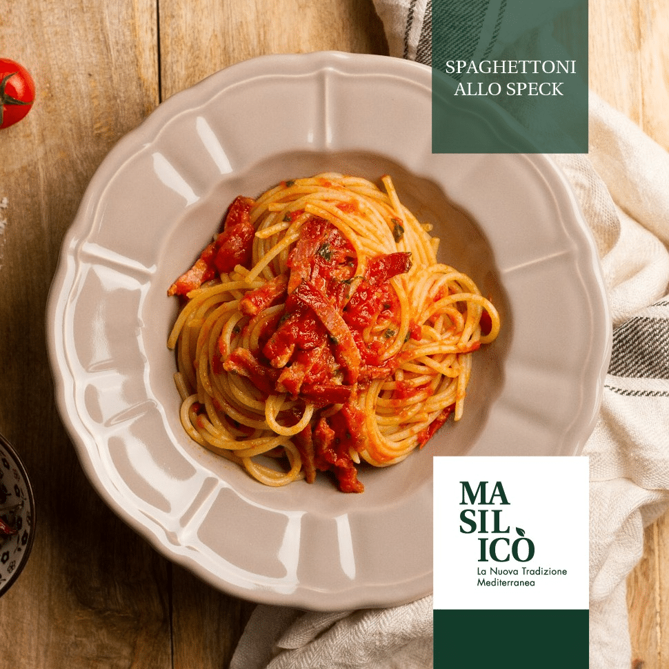 La ricetta della settimana: dei buonissimi spaghettoni allo speck