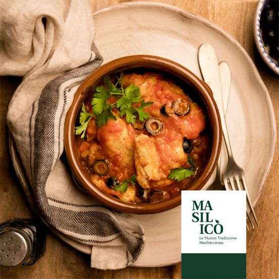 MERLUZZO IN UMIDO CON SALSA DI POMODORO