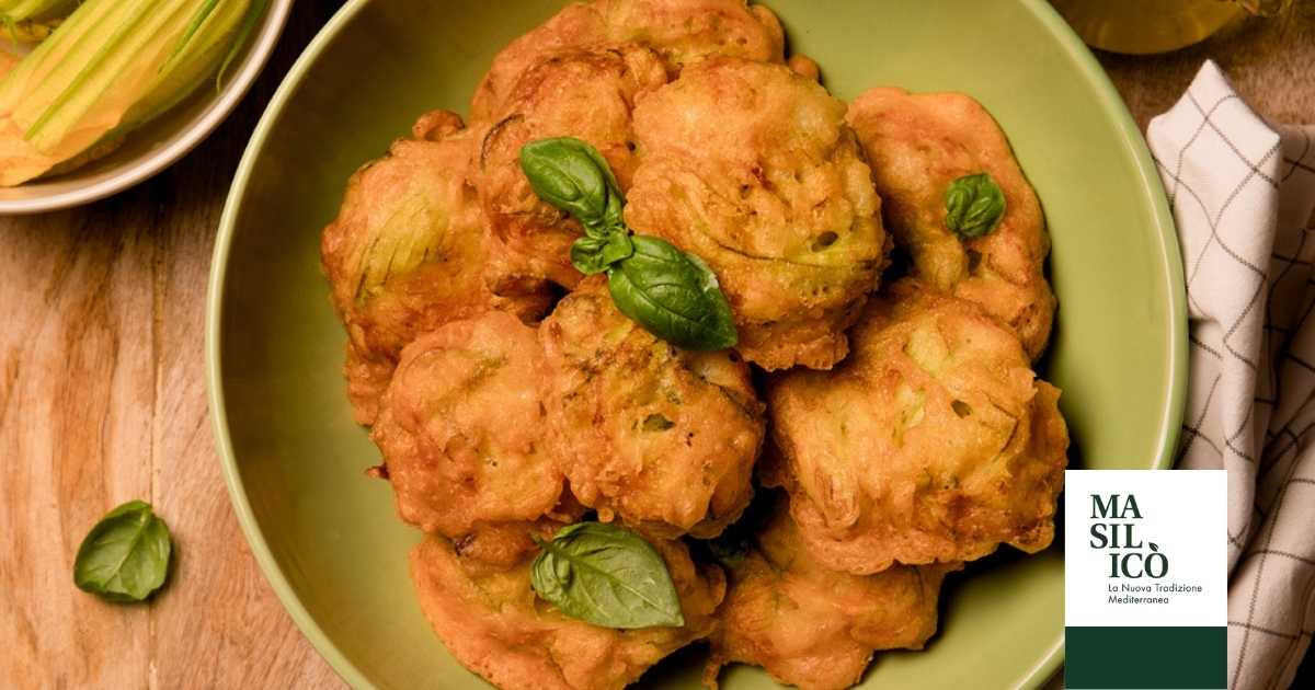 Zeppole con sciurilli e cucuzzielli