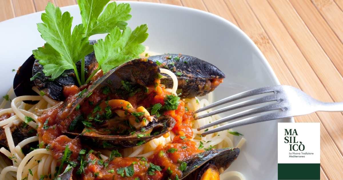 Spaghettoni con cozze